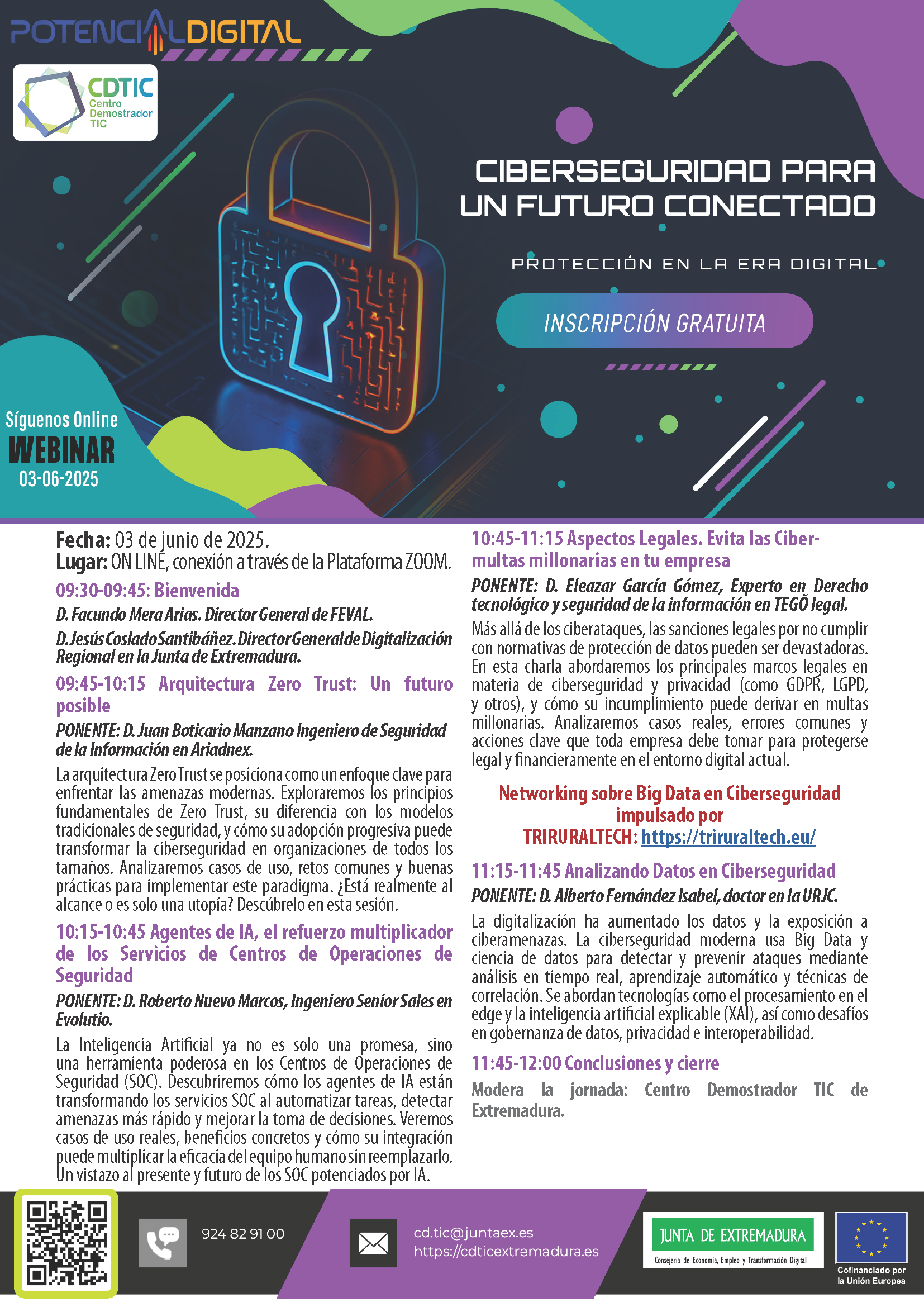Cartel Jornada Ciberseguridad para un Futuro Conectado