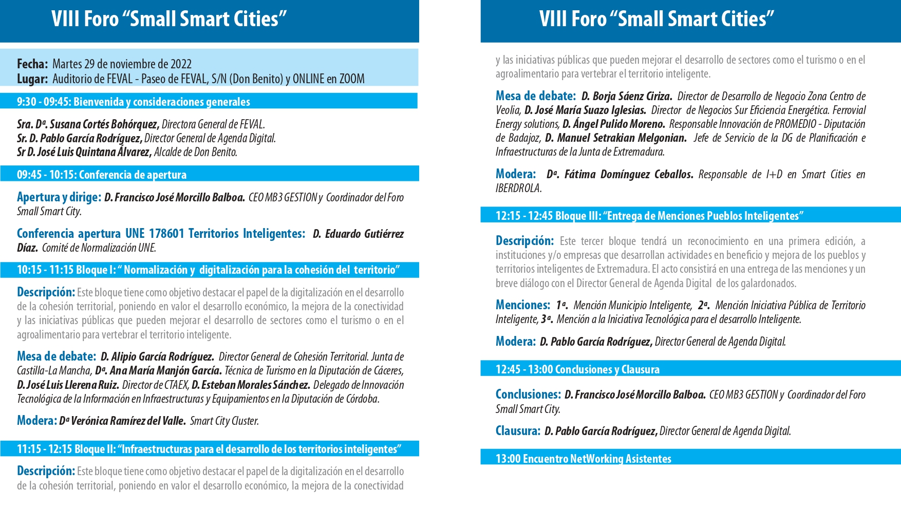 VIII Foro Small Smart Cities